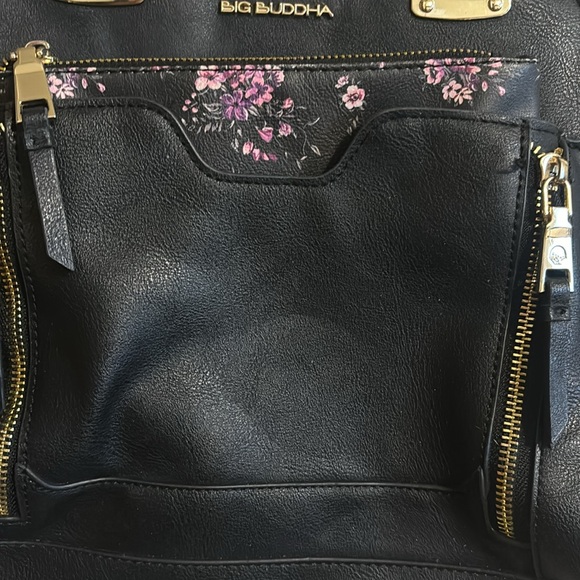 Big Buddha shoulder bag with floral small bag inside - Picture 2 of 9